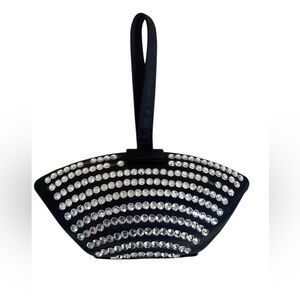 Stunning Vintage Black Rhinestone Mini
Handbag - Y2K Evening Bag